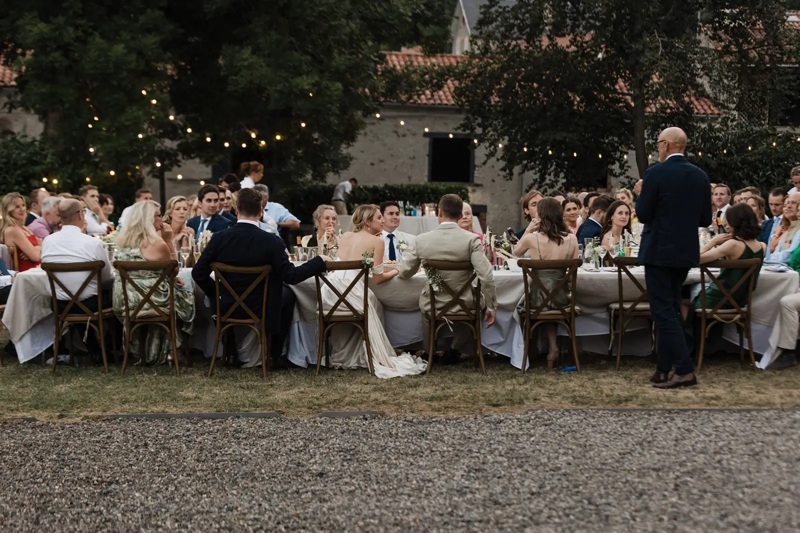 dad speech outdoor dinner south of france
