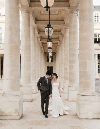 pre wedding photoshoot at palais royal paris